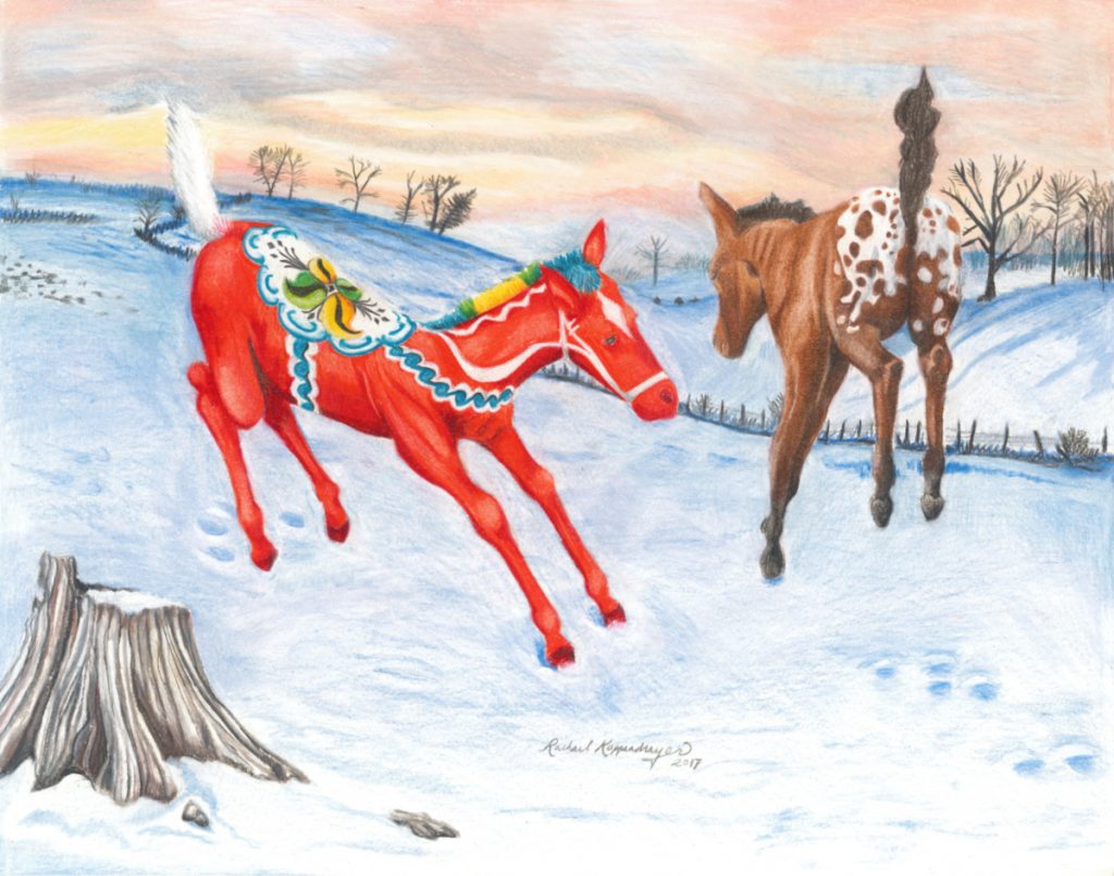 Dala Horse: First Snow