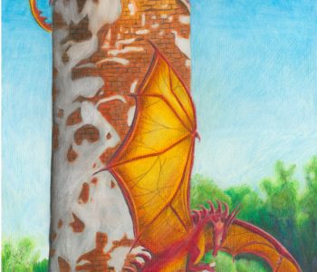 dragons occupy the ruins of Duluth's Minnesota Point lighthouse