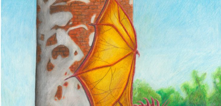 dragons occupy the ruins of Duluth's Minnesota Point lighthouse