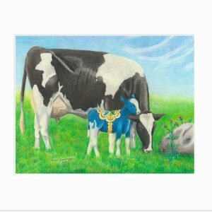 Dala Cow: Holstein Giclée Print