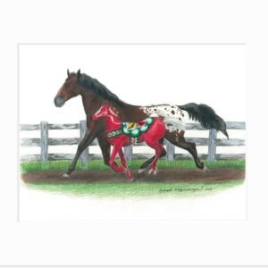 Dala Horse: To Run With Endurance Giclée Print