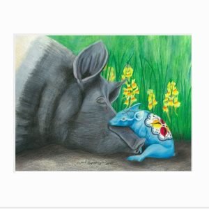 Dala Pig: Baby of Mine Giclée Print