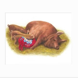 Dala Pig: Små Grisarna Giclée Print