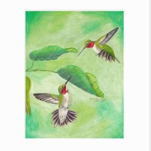 Ruby-Throated Hummingbird: Territory Giclée Print