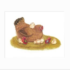 Little Red Hen Giclée Print