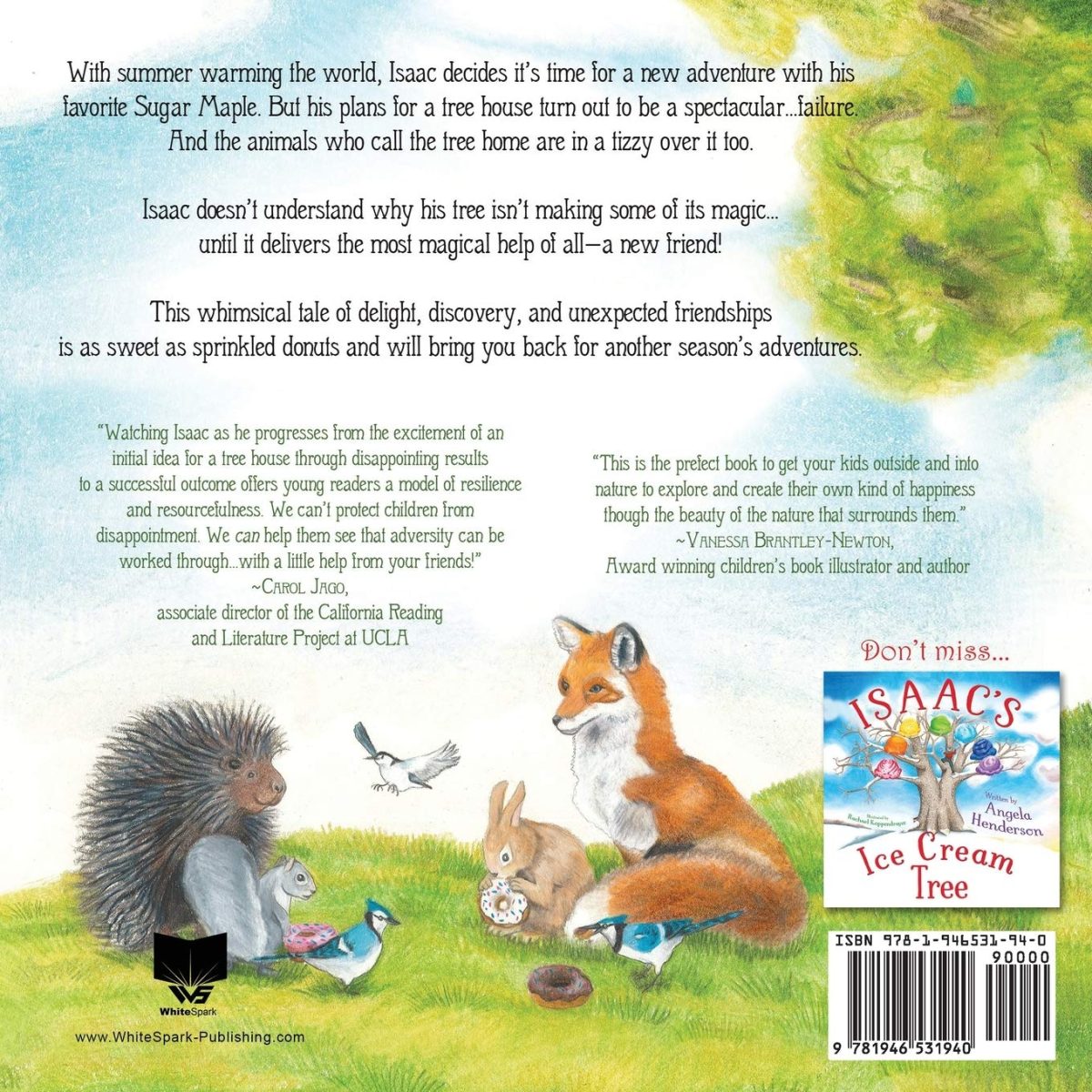 Isaac and Izzy's Tree House back cover