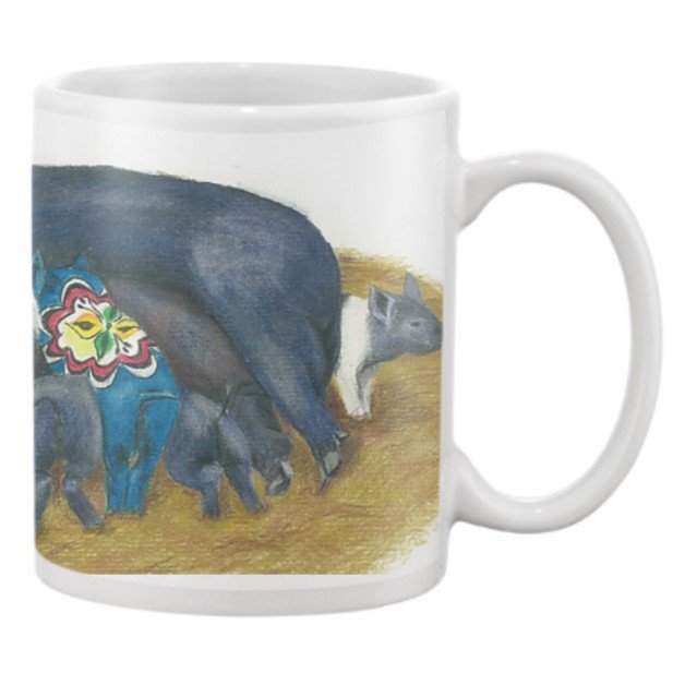 Dala Pig: Hampshire Mug - Image 2
